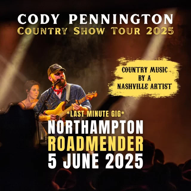 **NEW ANNOUNCEMENT**
Cody Pennington is bringing his Country Show Tour 2025 to the Roadmender on June 5th….Get ready to rock the Rodeo!!

Tickets on general sale Friday 2nd @ 10am 

Join us for a night of unforgettable country music as we pay tribute to the finest artists in the genre, including Luke Combs, Morgan Wallen, and the iconic Dolly Parton. But that's not all! Cody will also be taking the stage to perform his chart-topping originals, including the #1 hit "Downtown" and the #2 "Cowboy Sitting at the Bar."